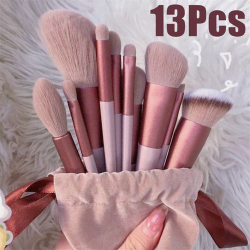 13-Piece Pro Makeup Brush Set – Full Face Kit