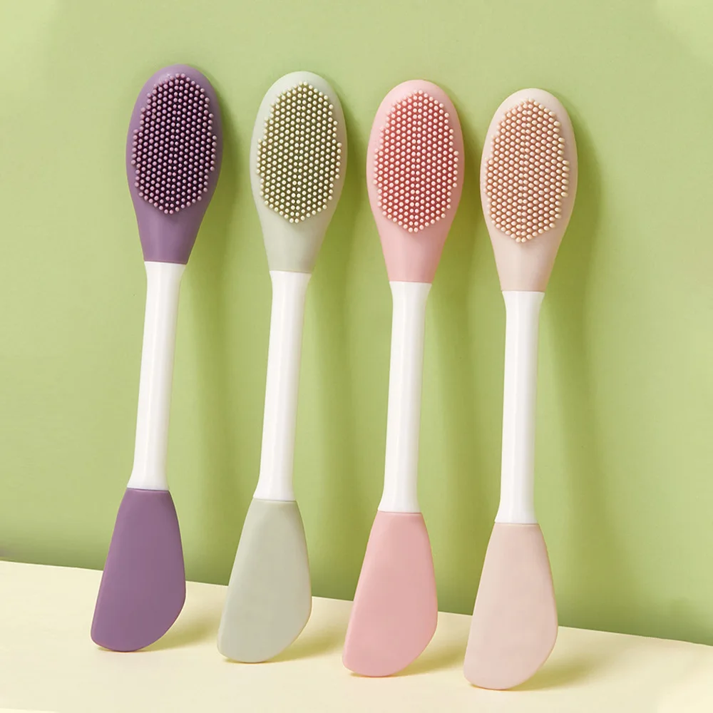 Double-Head Silicone Facial Mask & Massage Brush