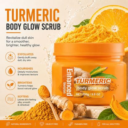 ✨ Turmeric Glow Scrub — Buff Away Dull, Rough Skin for a Softer, Smoother-Looking Glow 🧡