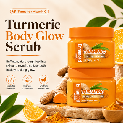 ✨ Turmeric Glow Scrub — Buff Away Dull, Rough Skin for a Softer, Smoother-Looking Glow 🧡